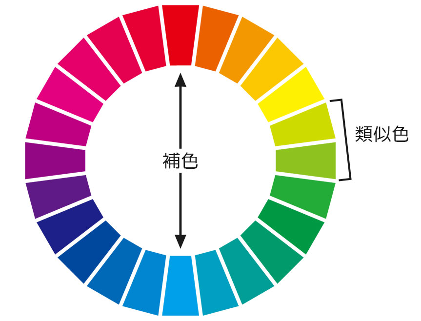 色 ピンク 反対