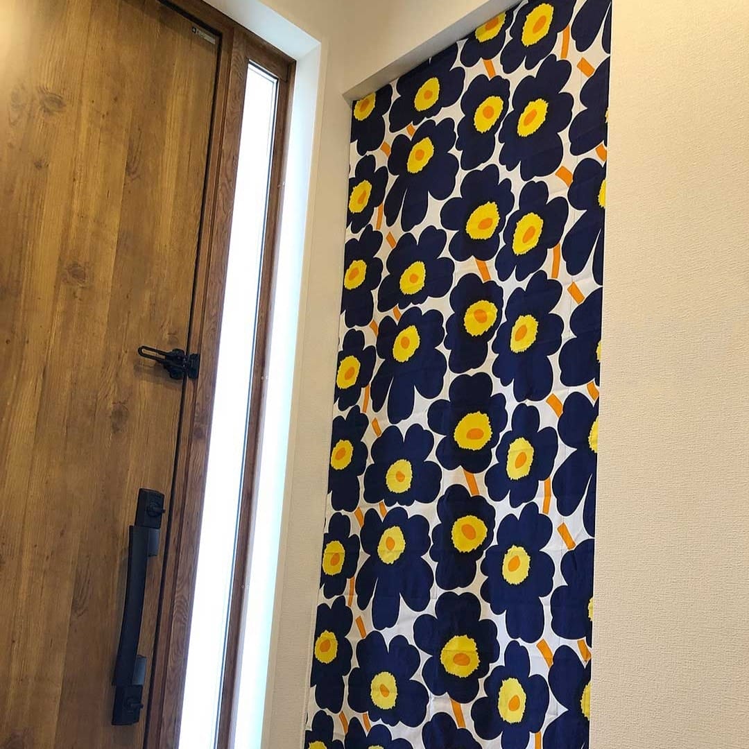 シェードカーテン ピエニウニッコ(ダークブルー)