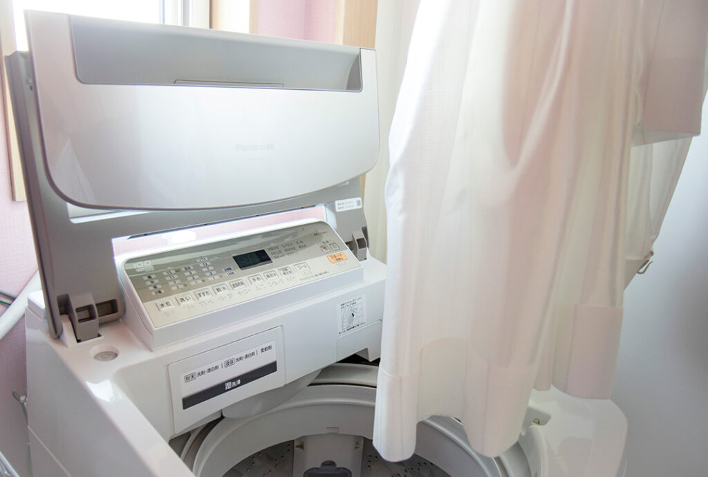 レースカーテンの洗濯