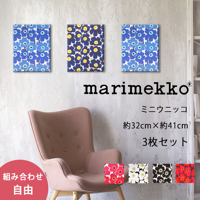 ̲ߡۥե֥åѥͥ롡٤3祻åȡߥ˥˥åmarimekko(32x41)M